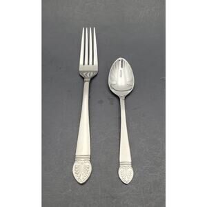 Vintage Lenox Hannah Forks & Tea Spoon Silverware Stainless From 1999